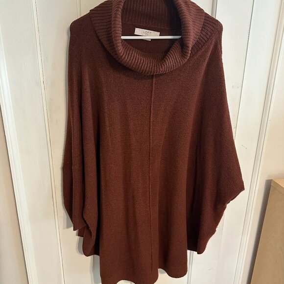 | LOFT | Funnel Neck Burnt Orange\ Sweater - Picture 1 of 6